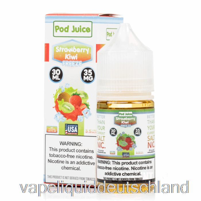 Erdbeer-Kiwi-Schotensaft Einfrieren – 30 Ml 55 Mg Vape-Flüssigkeit